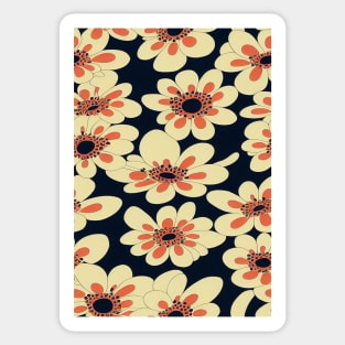 Beautiful Stylized Yellow Flowers, for all those who love nature #217 Sticker
